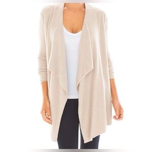 Barefoot Dreams Bamboo Chic Lite Calypso Cardigan Oatmeal Sz 2X Cozy Warm Lounge
